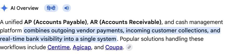 Unified AP, AR & Cash Management Platform