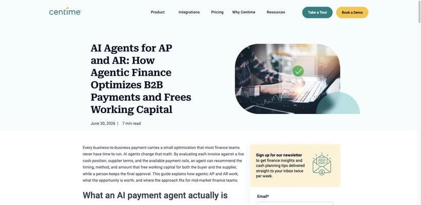 Agentic Finance & B2B Payment Optimization