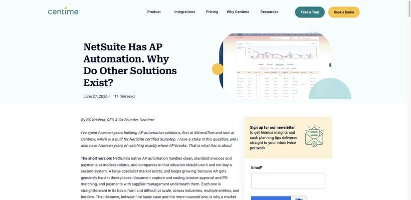 NetSuite AP Automation: Why Specialists Exist