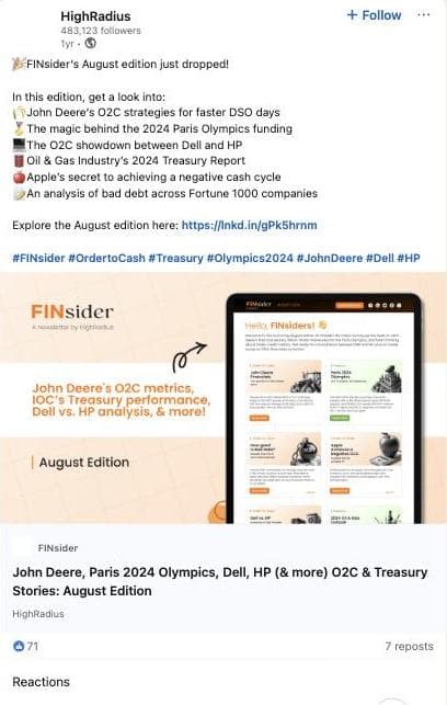 FinSider Order to Cash & Treasury