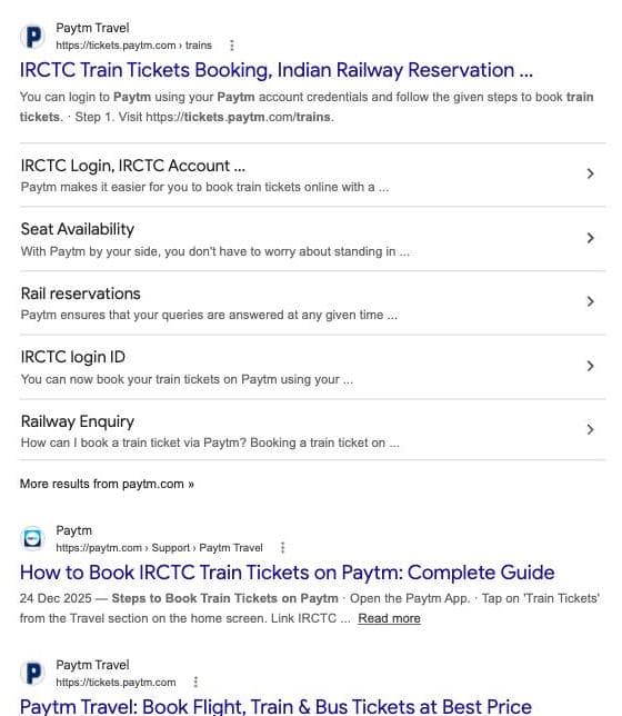 IRCTC Train Ticket Partnerships